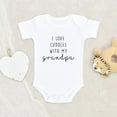 thumbnail image 1 of Grandpa Announcement Onesie Grandpa Baby Onesie I Love Cuddles With My Grandpa Baby Onesie Cute Baby Onesie Baby Shower Gift, 1 of 5