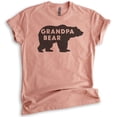 thumbnail image 1 of Grandpa Bear T-shirt, Unisex Men's Shirt, Grandpa T-shirt, Grandfather Shirt, Heather Sunset, 3X-Large, 1 of 6