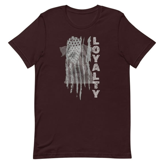 Grandpa Believes In airedale-terrier Dogs, Flags and 4th July Shirt (Oxblood Black, XL)