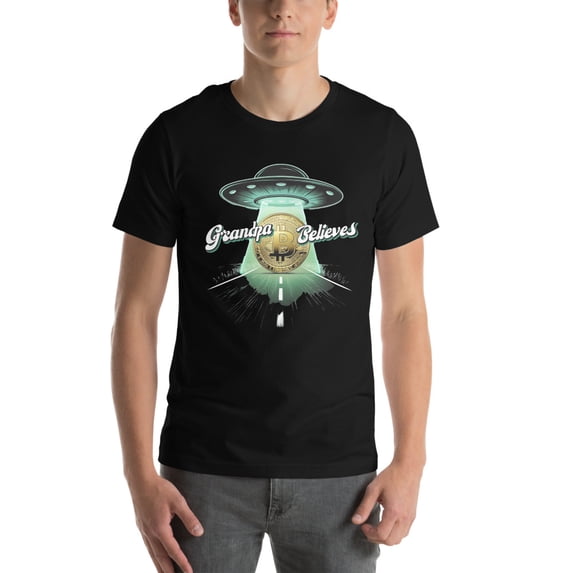Grandpa Believes in Bitcoin Grandad, Grandpa Shirt (4XL)