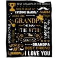 thumbnail image 1 of Grandpa Blanket Gift, Father''s Day Blanket Gift to My Grandpa, Papa Birthday Blanket Gift, Grandpa Throw Blanket 50"x60" Gifts for Grandpa Birthday Christmas Thanksgiving Day, 1 of 6