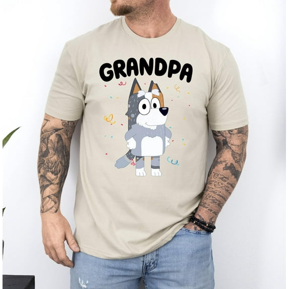Grandpa Bluey T-shirt, Bluey Grandfather Shirt, Father's Day