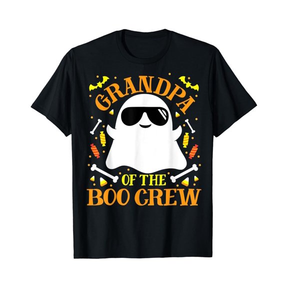 Grandpa Boo Crew Ghost Matching Family Set Papa Halloween T-Shirt