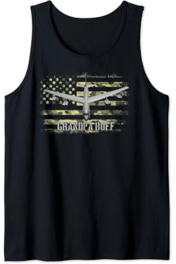 Grandpa Buff B-52 Bomber Tank Top Size S-3XL