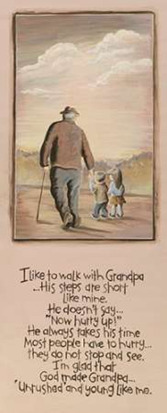 Grandpa Canvas Art - Karen Tribbet (10 x 20)