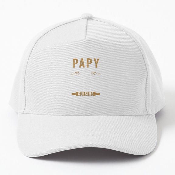 Grandpa Cook Baseball Hat, Christmas Birthday Culinary Family Gift Design, Classic Cap