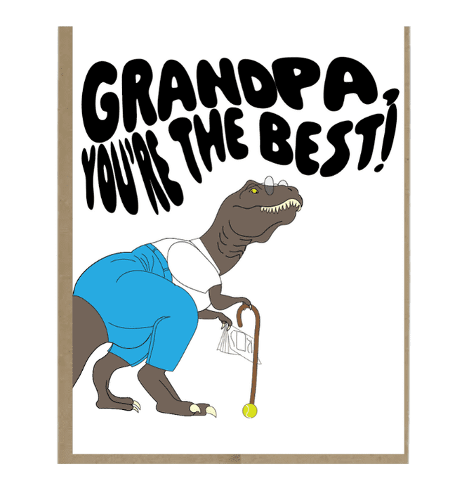 Grandadasaurus Card Grandpa Dinosaur Card –