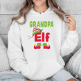 thumbnail image 1 of Grandpa Elf Holiday Humor Playful Festive Family Christmas Theme Hoodie Shirt, up to size 5XL, 1 of 2