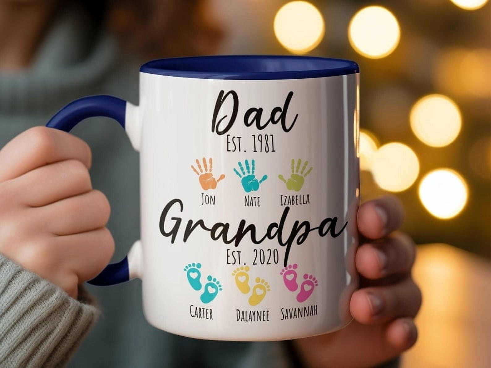 Personalized 'Life Is Better With Grandkids' Mug - 11oz Or 15oz Custom Coffee Mug Gift For Grandma & Grandpa
