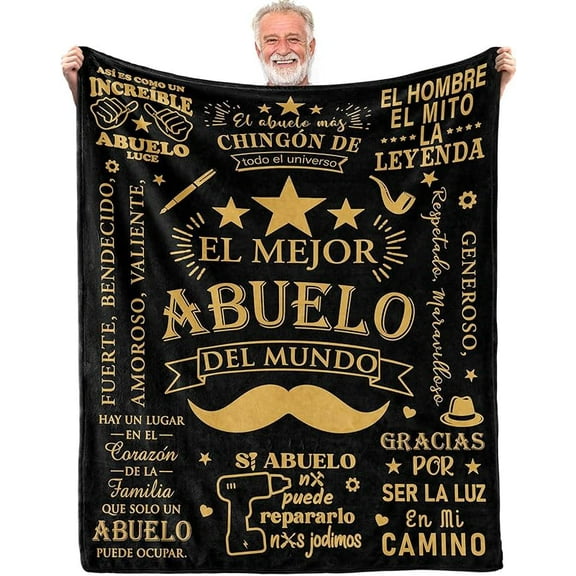 Grandpa Gifts: 60”x50” Throw Blanket