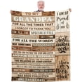 thumbnail image 1 of Grandpa Gifts, Birthday Gift for Grandpa Blanket 60\u201dx50\u201d Happy Gifts for Grandpa, Best Grandpa Gifts Ideas from Grandchildren Granddaughter Grandson Throw Blanket, 1 of 6
