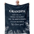thumbnail image 1 of Grandpa Gifts, Birthday Gifts for Grandpa, Grandpa Blanket Gifts from Grandchildren, Best Grandfather Gifts for Fathers Day Christmas Thanksgiving Throw Blanket 50"x 60", 1 of 6