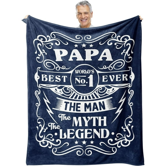 Grandpa Gifts Blanket 60"X50", Birthday Gifts for Grandpa, Papa Gifts, Grandpa Fathers Day Birthday Gifts, Gifts for Papa, Best Grandpa Gift Ideas, Christmas Grandfather Gifts from Grandkids