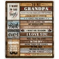 thumbnail image 1 of Grandpa Gifts, Gifts for Grandpa, Best Grandpa Gifts from Grandchildren Granddaughter Grandson, Great Grandpa Gifts, Fathers Day Grandpa, Papa Gifts, Grandfather Gift Blanket 60"X50", 1 of 5