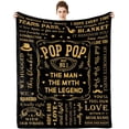 thumbnail image 1 of Grandpa Gifts, Gifts for Grandpa, Best Grandpa Gifts, Grandpa Birthday Gifts, Great Grandpa Gifts from Grandchildren Granddaughter Grandson, Unique Grandfather Blanket 60”x50”, 1 of 5