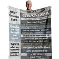thumbnail image 1 of Grandpa Gifts,Gifts for Grandpa,Grandpa Birthday Gifts,Best/Great Grandpa Gifts,Unique Gift for Grandpa,Grandpa Gift from Grandchildren/Granddaughter/Grandson,Grandfather Blanket 60”x50”, 1 of 6