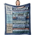thumbnail image 1 of Grandpa Gifts from Grandchildren Throw Blanket 60"x50" - Birthday Gifts for Grandpa - Fathers Day Best Gifts for Grandpa Birthday Gifts - Papa Gifts from Grandchildren - Best Grandpa Gifts Idea, 1 of 6