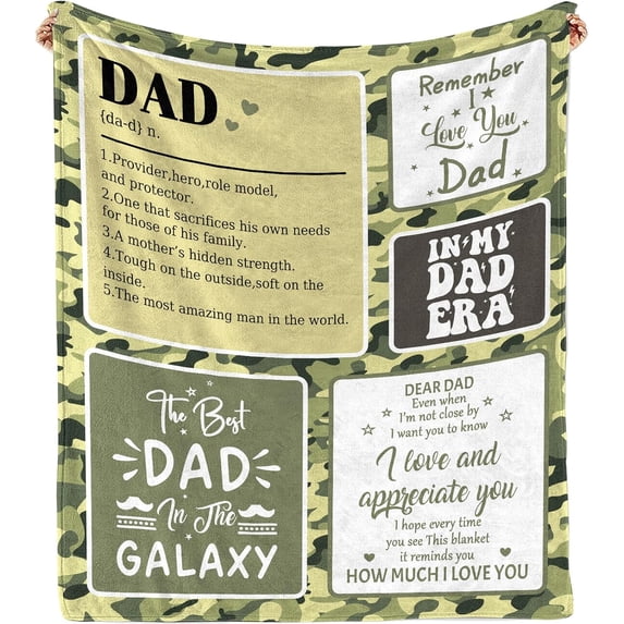 Grandpa Gifts from Grandchildren Throw Blanket, Fathers Day Birthday Gifts for Grandfather, Christmas Day Best Gifts for Grandpa,Blanket for Grandpa Soft and Warm 60"x50"