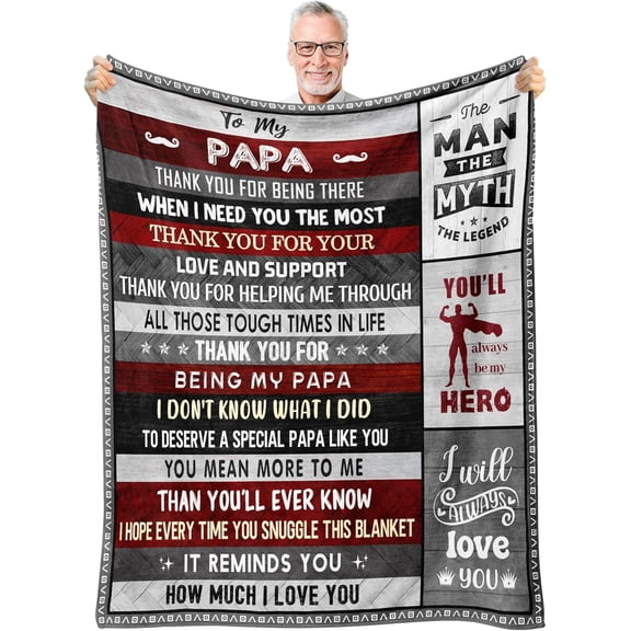Grandpa Gifts, Great Gifts for Grandpa, Best Grandpa Gifts, Grandpa Birthday Gifts, Good Gifts for Grandpas, Grandpa Gifts from Grandchildren, Grandpa Christmas Throw Blanket Gifts 60"x50"
