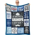 thumbnail image 1 of Grandpa Gifts, Great Gifts for Grandpa, Best Grandpa Gifts, Grandpa Birthday Gifts, Grandpa Gifts from Grandchildren, Grandpa Gifts for Fathers Day Christmas Ideas Throw Blanket 60"x50", 1 of 5