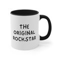thumbnail image 1 of Grandpa Gifts Two-Tone 11oz Mug "The Original Rockstar", 1 of 4