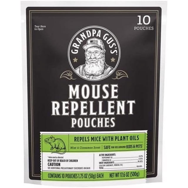 Grandpa Gus's Animal Repellent Pouch for Mice 10 pk - Total Qty: 1 ...