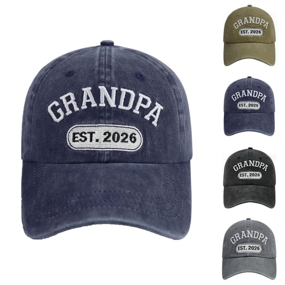 Grandpa Hat Baseball Cap Vintage Washed Letter Embroidery Dad Hat