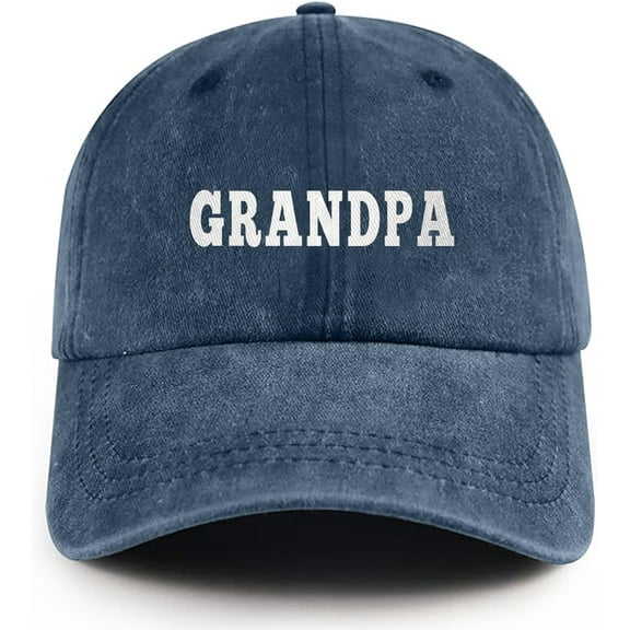 Grandpa Hat New Grandpa Gifts for Men Adjustable Vintage Washed Cotton Grandfather Baseball Cap Gift for Dad