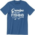 thumbnail image 1 of Grandpa Is My Name Fishing Is My Game Papa Fishing Men's T-Shirt, 1 of 4