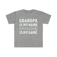 thumbnail image 1 of Grandpa Is My Name Spoiling Is My Game Unisex T-shirt S-3XL Granddad, 1 of 2