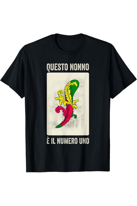 Grandpa Italian Nonno Scopa Game Scopa-Cards Mens T-Shirt