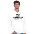 thumbnail image 1 of Grandpa Knows Everything Grandfather Men's Big & Tall Graphic Zip Up Hoodie Brisco Brands 3X, 1 of 5