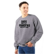 Grandpa Knows Everything Grandfather Men's Crewneck Sweatshirt Brisco Brands S