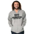 thumbnail image 1 of Grandpa Knows Everything Grandfather Zip Hoodie Sweatshirt Men Brisco Brands L, 1 of 1
