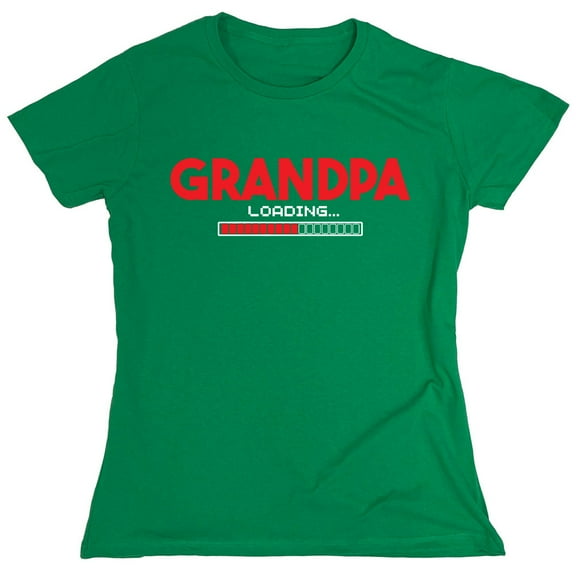 Grandpa Loading Sarcastic Humor Novelty Funny Women's Casual Tees