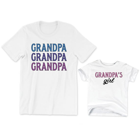 Grandpa Men's T-Shirt Matching Tee Grandpa's Girl Kids Toddler Shirt Youth