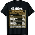 thumbnail image 1 of Grandpa Nutritional Facts Funny Grandpa Fathers Day T-Shirt, 1 of 4