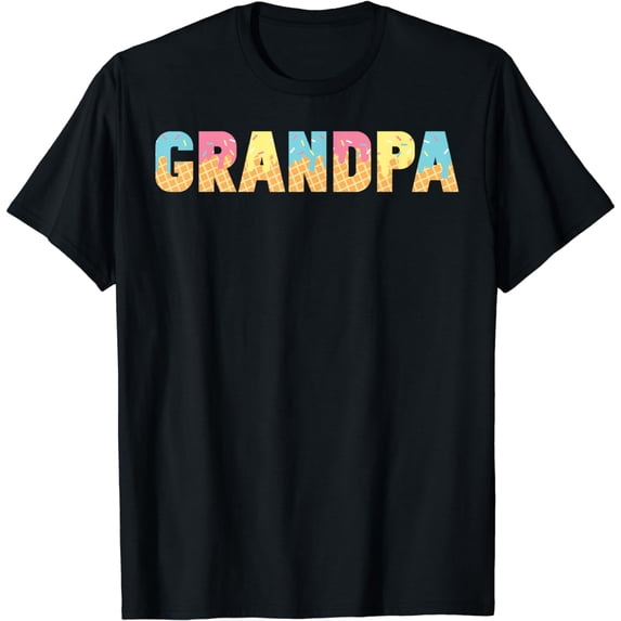 Grandpa Of The Sweet One Ice Cream 1st First Birthday Family T-Shirt