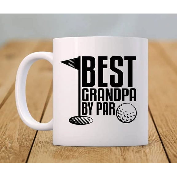 Grandpa By Par Golf Lover Coffee Mug For Men From Women Gifts For Friends Family Ceramic 11 15oz White Teacup Gifts Ideas For Golfers On Birthday Christmas Xmas Anniversary
