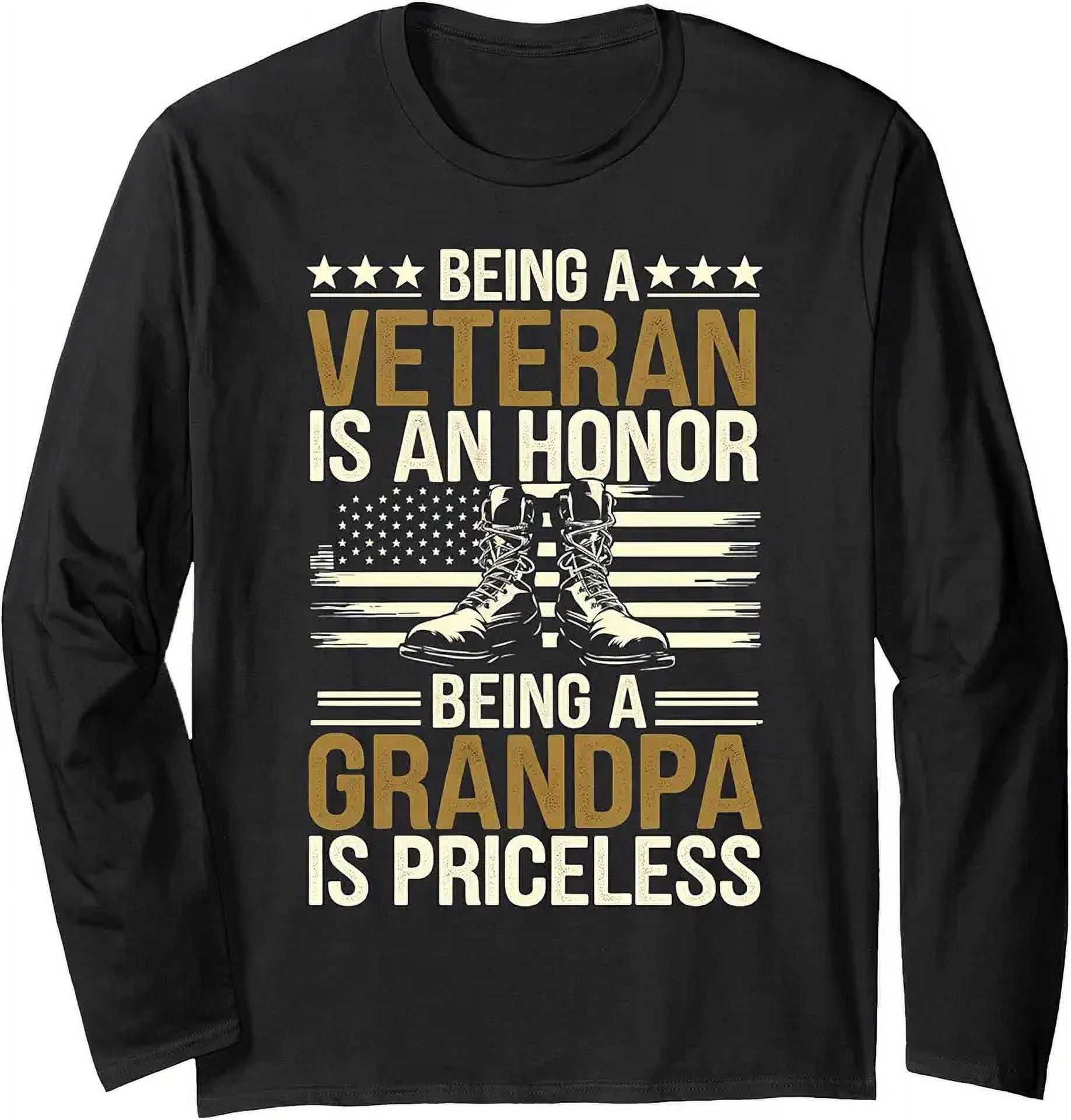 Grandpa Pop Old Veteran for Men Retired Veteran Military Usa Long ...