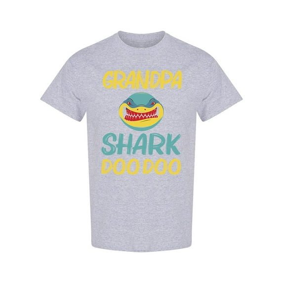 Grandpa Shark Doo Doo T-Shirt Men -Image by Shutterstock, Male Medium