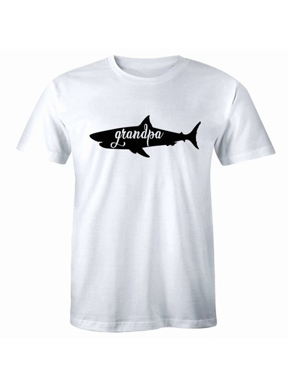 Grandpa Shark Family Graphic Gift Design Style Casual Classic Men T-Shirt
