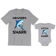 thumbnail image 1 of Grandpa Shark Men's T-Shirt Little Shark Baby Bodysuit Kids Youth Toddler Shirt, 1 of 3