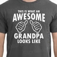 thumbnail image 1 of Grandpa Shirt For Grandpa Awesome Grandpa TShirt New Baby Gift Mens Fathers Day Husband Gi, 1 of 2