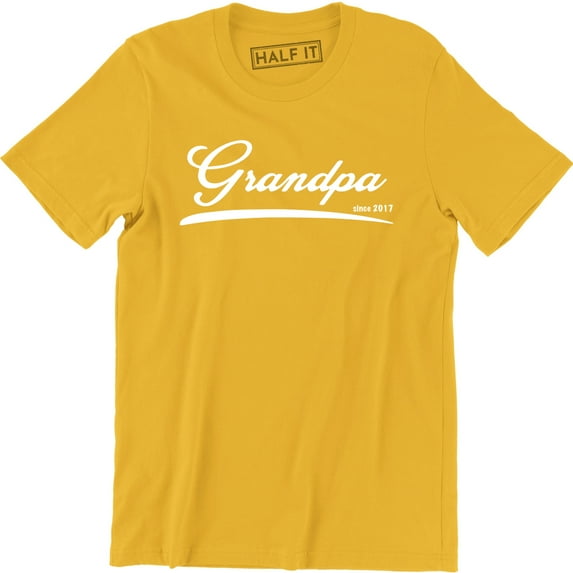 Grandpa Since 2017 Cute - Grandfather Fathers Day Gift Men's T-Shirt