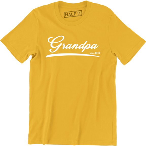 Grandpa Since 2017 Cute - Grandfather Fathers Day Gift Men's T-Shirt