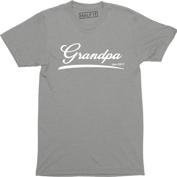 Grandpa Since 2017 Cute - Grandfather Fathers Day Gift Men's T-Shirt