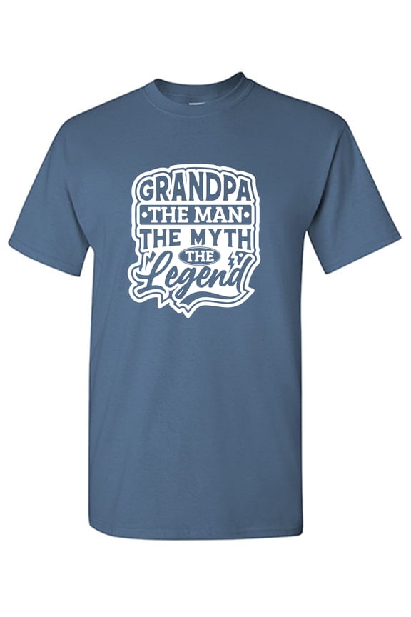 Grandpa The Man The Legend Sarcastic Humor Graphic Tees Gift For Mens Novelty Funny T Shirt
