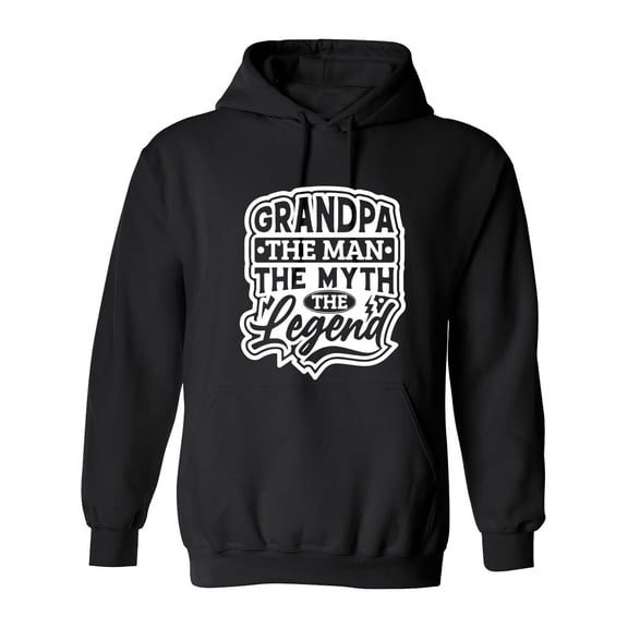 Grandpa The Man The Legend Sarcastic Humor Novelty Funny Men's Hoodies