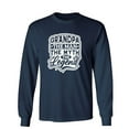thumbnail image 1 of Grandpa The Man The Legend Sarcastic Humor Novelty Men's Long Sleeve Shirts, 1 of 3